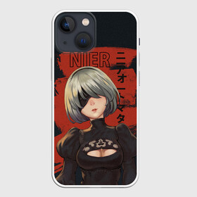 Чехол для iPhone 13 mini с принтом nier в городе Новоалтайск,  |  | 2b | ahegao | anime | girl | nier automata | replicant | waifu | аниме | ахегао | нир автомата | отаку | охегао | тян | тяночка