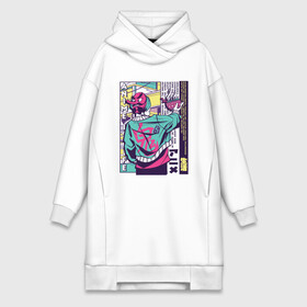 Платье-худи хлопок с принтом Anime is life   Ramen Guy Oni в городе Новоалтайск,  |  | anime monster | art | city | demon oni | dokan | japan | manga | ramen | tokyo | vaporwave | аниме это жизнь | арт | докан | иероглифы | манга | они демон | паровая волна | рамен | токио | уличный стиль | фанат аниме | япония