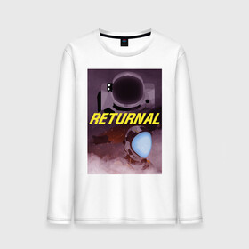 Мужской лонгслив хлопок с принтом RETURNAL в городе Новоалтайск, 100% хлопок |  | alien | astronaut | cosmos | games | horror | monster | nextgen | playstation 5 | ps5 | returnal | shooter | space | unreal engine | астронавт | игры | инопланетянин | космонавт | космос | монстр | некстген | плейстейшен 5 | пс5 | ужасы | шутер