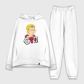 Женский костюм хлопок Oversize с принтом Eikichi Onizuka GTO в городе Новоалтайск,  |  | eikichi onizuka | great teacher onizuka | gto | onizuka | крутой учитель онидзука | онидзука | эйкити онидзука