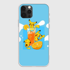 Чехол для iPhone 12 Pro Max с принтом Пикачу в лимонаде в городе Новоалтайск, Силикон |  | anime | picachu | pikachu | аниме | милый | пика | пикачу | покебол | покемон