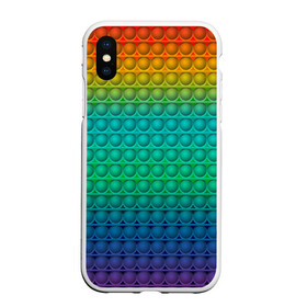 Чехол для iPhone XS Max матовый с принтом POP IT | СИМПЛ ДИМПЛ в городе Новоалтайск, Силикон | Область печати: задняя сторона чехла, без боковых панелей | pop it | push bubble | антистресс | антистресс пузырьки | игрушка | поп ит | попит | симпл димпл | симпл димпл антистресс