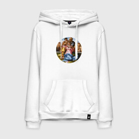 Мужская толстовка с принтом Holy Family with St John the в городе Новоалтайск, френч-терри, мягкий теплый начес внутри (100% хлопок) | карман-кенгуру, эластичные манжеты и нижняя кромка, капюшон с подкладом и шнурком | адам | бог | картина | картина микеланджело | мадонна брюгге | мадонна дони | микеланджело | микелянджело | моисей | мучения святого антония | оплакивание христа | рука адама | рука бога
