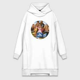 Платье-худи хлопок с принтом Holy Family with St. John the в городе Новоалтайск,  |  | адам | бог | картина | картина микеланджело | мадонна брюгге | мадонна дони | микеланджело | микелянджело | моисей | мучения святого антония | оплакивание христа | рука адама | рука бога