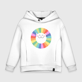 Детское худи Oversize хлопок с принтом Smiling Cat в городе Новоалтайск, френч-терри — 70% хлопок, 30% полиэстер. Мягкий теплый начес внутри —100% хлопок | боковые карманы, эластичные манжеты и нижняя кромка, капюшон на магнитной кнопке | animal | cat | cute | kitty | meow | друг | животные | киска | китти | кот | котенок | котик | котэ | кошечка | кошка | лев | леопард | милый | мур | мяу | пантера | питомец | рысь | тигр