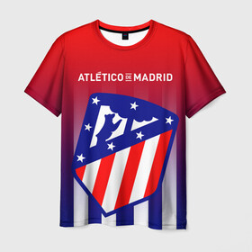 Мужская футболка 3D с принтом ATLETICO DE MADRID АТЛЕТИКО в городе Новоалтайск, 100% полиэфир | прямой крой, круглый вырез горловины, длина до линии бедер | atletico madrid | fifa | football | football club. | sport | uefa | английская премьер лига | атлетико мадрид | лига финал | матч | спорт | уефа | финал | фифа | футбол | футбольный клуб