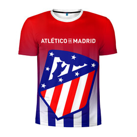 Мужская футболка 3D спортивная с принтом ATLETICO DE MADRID АТЛЕТИКО в городе Новоалтайск, 100% полиэстер с улучшенными характеристиками | приталенный силуэт, круглая горловина, широкие плечи, сужается к линии бедра | atletico madrid | fifa | football | football club. | sport | uefa | английская премьер лига | атлетико мадрид | лига финал | матч | спорт | уефа | финал | фифа | футбол | футбольный клуб