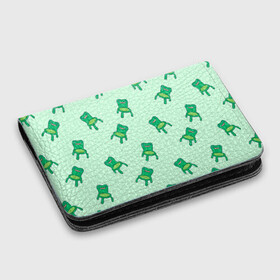 Картхолдер с принтом с принтом Froggy crossing в городе Новоалтайск, натуральная матовая кожа | размер 7,3 х 10 см; кардхолдер имеет 4 кармана для карт; | Тематика изображения на принте: animal crossing | game | games | анимал | играб игры | изабель | кросинг | кроссинг | мистер ресетти | том нук | энимал