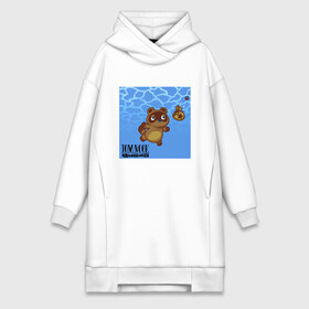 Платье-худи хлопок с принтом Нирвана Кроссинг в городе Новоалтайск,  |  | animal crossing | game | games | nirvana | анимал | играб игры | изабель | кросинг | кроссинг | мистер ресетти | нирвана | том нук | энимал
