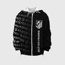 Детская куртка 3D с принтом ATLETICO DE MADRID АТЛЕТИКО в городе Новоалтайск, 100% полиэстер | застежка — молния, подол и капюшон оформлены резинкой с фиксаторами, по бокам — два кармана без застежек, один потайной карман на груди, плотность верхнего слоя — 90 г/м2; плотность флисового подклада — 260 г/м2 | Тематика изображения на принте: atletico madrid | fifa | football | football club. | sport | uefa | английская премьер лига | атлетико мадрид | лига финал | матч | спорт | уефа | финал | фифа | футбол | футбольный клуб