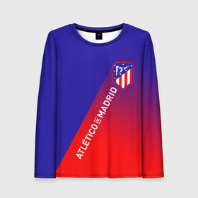 Женский лонгслив 3D с принтом ATLETICO DE MADRID АТЛЕТИКО в городе Новоалтайск, 100% полиэстер | длинные рукава, круглый вырез горловины, полуприлегающий силуэт | atletico madrid | fifa | football | football club. | sport | uefa | английская премьер лига | атлетико мадрид | лига финал | матч | спорт | уефа | финал | фифа | футбол | футбольный клуб