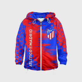 Детская ветровка 3D с принтом ATLETICO DE MADRID АТЛЕТИКО в городе Новоалтайск, 100% полиэстер | подол и капюшон оформлены резинкой с фиксаторами, по бокам два кармана без застежек, один потайной карман на груди | atletico madrid | fifa | football | football club. | sport | uefa | английская премьер лига | атлетико мадрид | лига финал | матч | спорт | уефа | финал | фифа | футбол | футбольный клуб