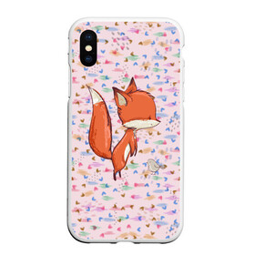 Чехол для iPhone XS Max матовый Лисичка и мышка: в городе Новоалтайск, Силикон | Область печати: задняя сторона чехла, без боковых панелей | fox | foxy | животное | звери | лиса | лисенок | лисичка | милая | рыжая | фокс