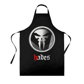 Фартук 3D с принтом Hades в городе Новоалтайск, 100% полиэстер | общий размер — 65 х 85 см, ширина нагрудника — 26 см, горловина — 53 см, длина завязок — 54 см, общий обхват в поясе — 173 см. Принт на завязках и на горловине наносится с двух сторон, на основной части фартука — только с внешней стороны | hades | roguelike | бесконечные круги ада | клыки | компьютерная игра | череп | эмблема