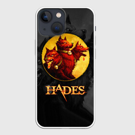 Чехол для iPhone 13 mini с принтом Hades wolf в городе Новоалтайск,  |  | hades | roguelike | бесконечные круги ада | волк | компьютерная игра | красный | трехглавый