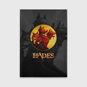 Обложка для автодокументов с принтом Hades wolf в городе Новоалтайск, натуральная кожа |  размер 19,9*13 см; внутри 4 больших “конверта” для документов и один маленький отдел — туда идеально встанут права | hades | roguelike | бесконечные круги ада | волк | компьютерная игра | красный | трехглавый