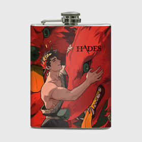 Фляга с принтом Hades Zagreus в городе Новоалтайск, металлический корпус | емкость 0,22 л, размер 125 х 94 мм. Виниловая наклейка запечатывается полностью | Тематика изображения на принте: hades | roguelike | zagreus | бесконечные круги ада | бог | волк | загрей | компьютерная игра | красный | мифология | сын аида | трехглавый