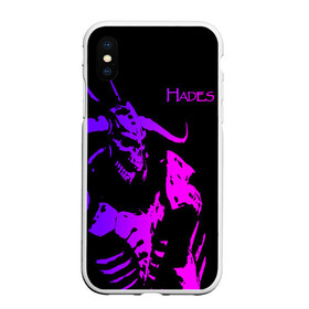 Чехол для iPhone XS Max матовый с принтом Hades demon в городе Новоалтайск, Силикон | Область печати: задняя сторона чехла, без боковых панелей | hades | zagreus | бесконечные круги ада | демон | компьютерная игра | мифология | рогатый | череп