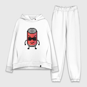 Женский костюм хлопок Oversize с принтом Крутая кола в городе Новоалтайск,  |  | 8bit | cola | pixel | банка | кола | пиксели