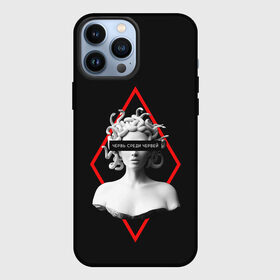 Чехол для iPhone 13 Pro Max с принтом ЧЕРВЬ СРЕДИ ЧЕРВЕЙ   ГОРГОНА в городе Новоалтайск,  |  | gorgona. | post modern | горгона | медузы | пост модерн | статуя | червь среди червей