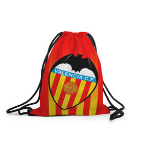 Рюкзак-мешок 3D с принтом FC VALENCIA ФК ВАЛЕНСИЯ в городе Новоалтайск, 100% полиэстер | плотность ткани — 200 г/м2, размер — 35 х 45 см; лямки — толстые шнурки, застежка на шнуровке, без карманов и подкладки | fc valencia | fifa | football | football club. | sport | uefa | английская премьер лига | лига финал | матч | спорт | уефа | финал | фифа | фк валенсия | футбол | футбольный клуб