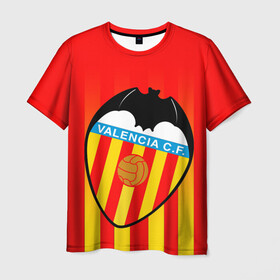 Мужская футболка 3D с принтом FC VALENCIA ФК ВАЛЕНСИЯ в городе Новоалтайск, 100% полиэфир | прямой крой, круглый вырез горловины, длина до линии бедер | fc valencia | fifa | football | football club. | sport | uefa | английская премьер лига | лига финал | матч | спорт | уефа | финал | фифа | фк валенсия | футбол | футбольный клуб