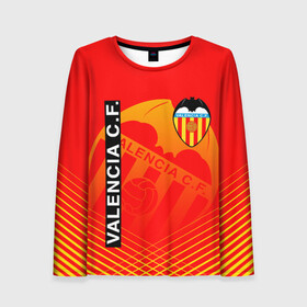 Женский лонгслив 3D с принтом FC VALENCIA ФК ВАЛЕНСИЯ в городе Новоалтайск, 100% полиэстер | длинные рукава, круглый вырез горловины, полуприлегающий силуэт | fc valencia | fifa | football | football club. | sport | uefa | английская премьер лига | лига финал | матч | спорт | уефа | финал | фифа | фк валенсия | футбол | футбольный клуб