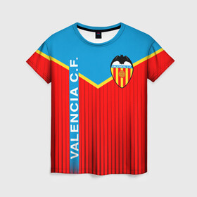 Женская футболка 3D с принтом FC VALENCIA ФК ВАЛЕНСИЯ в городе Новоалтайск, 100% полиэфир ( синтетическое хлопкоподобное полотно) | прямой крой, круглый вырез горловины, длина до линии бедер | fc valencia | fifa | football | football club. | sport | uefa | английская премьер лига | лига финал | матч | спорт | уефа | финал | фифа | фк валенсия | футбол | футбольный клуб