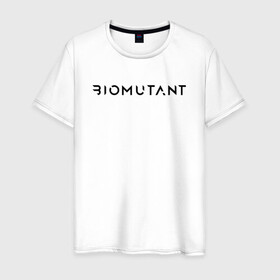 Мужская футболка хлопок с принтом BIOMUTANT BLACK LOGO БИОМУТАНТ ЧЕРНОЕ ЛОГО (Z) в городе Новоалтайск, 100% хлопок | прямой крой, круглый вырез горловины, длина до линии бедер, слегка спущенное плечо. | biomutant | commando | cyfreaks | damdon | dead eye | hyra | mercenary | primal | rpg | saboteur | sentinel | биомутант | дамдон | диверсант | кунг фу сказка | постапокалиптический мир | рпг
