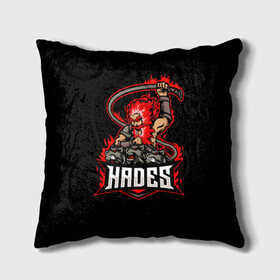 Подушка 3D с принтом Hades в городе Новоалтайск, наволочка – 100% полиэстер, наполнитель – холлофайбер (легкий наполнитель, не вызывает аллергию). | состоит из подушки и наволочки. Наволочка на молнии, легко снимается для стирки | hades | roguelike | аид | бесконечные круги ада | бог подземного мира | волк | компьютерная игра | мифология | трехглавый