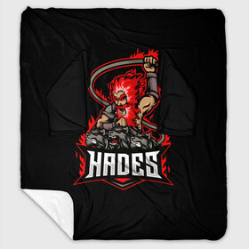 Плед с рукавами с принтом Hades в городе Новоалтайск, 100% полиэстер | Закругленные углы, все края обработаны. Ткань не мнется и не растягивается. Размер 170*145 | hades | roguelike | аид | бесконечные круги ада | бог подземного мира | волк | компьютерная игра | мифология | трехглавый