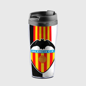 Термокружка-непроливайка с принтом FC VALENCIA ФК ВАЛЕНСИЯ в городе Новоалтайск, внутренняя часть — пищевой пластик, наружная часть — прозрачный пластик, между ними — полиграфическая вставка с рисунком | объем — 350 мл, герметичная крышка | Тематика изображения на принте: fc valencia | fifa | football | football club. | sport | uefa | английская премьер лига | лига финал | матч | спорт | уефа | финал | фифа | фк валенсия | футбол | футбольный клуб