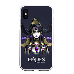 Чехол для iPhone XS Max матовый с принтом Hades Nyx в городе Новоалтайск, Силикон | Область печати: задняя сторона чехла, без боковых панелей | nyx | roguelike | бесконечные круги ада | богиня ночи | звезды | компьютерная игра | космос | мифология | никс | ночь