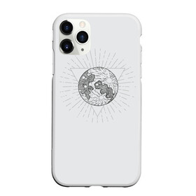 Чехол для iPhone 11 Pro матовый с принтом ЛУНА ПРОВИДИЦА в городе Новоалтайск, Силикон |  | Тематика изображения на принте: вселенная | глаза | космос | луна | небо | серое