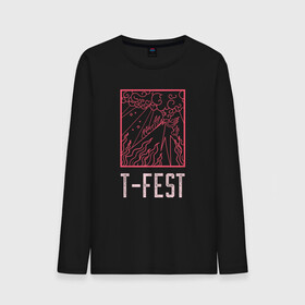 Мужской лонгслив хлопок с принтом T-FEST в городе Новоалтайск, 100% хлопок |  | 0372 | t fest | рэп | рэпер | т фест | ти фест | тифест | тфест