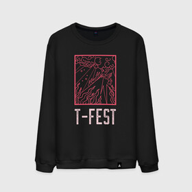 Мужской свитшот хлопок с принтом T-FEST в городе Новоалтайск, 100% хлопок |  | 0372 | t fest | рэп | рэпер | т фест | ти фест | тифест | тфест