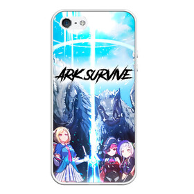 Чехол для iPhone 5/5S матовый с принтом Saint Ark в городе Новоалтайск, Силикон | Область печати: задняя сторона чехла, без боковых панелей | ark | ark survive evolved | dinosour | game | games | арк | арк сурвайв эволвед | динозавр | игра | игры