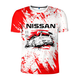Мужская футболка 3D спортивная с принтом Nissan в городе Новоалтайск, 100% полиэстер с улучшенными характеристиками | приталенный силуэт, круглая горловина, широкие плечи, сужается к линии бедра | auto | drift | nissan | sport | авто | автомобили | автомобиль | автомобильные | бренд | внедорожники | дрифт | легковые | марка | спорт
