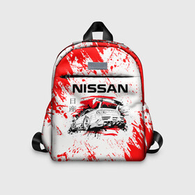 Детский рюкзак 3D с принтом Nissan в городе Новоалтайск, 100% полиэстер | лямки с регулируемой длиной, сверху петелька, чтобы рюкзак можно было повесить на вешалку. Основное отделение закрывается на молнию, как и внешний карман. Внутри дополнительный карман. По бокам два дополнительных кармашка | auto | drift | nissan | sport | авто | автомобили | автомобиль | автомобильные | бренд | внедорожники | дрифт | легковые | марка | спорт