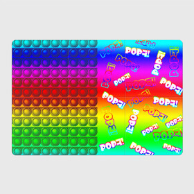 Магнитный плакат 3Х2 с принтом POP it! в городе Новоалтайск, Полимерный материал с магнитным слоем | 6 деталей размером 9*9 см | pop it | rainbow | simple dimple | toy | игрушка | поп ит | радуга | симпл димпл