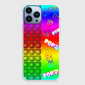 Чехол для iPhone 13 Pro Max с принтом POP it в городе Новоалтайск,  |  | Тематика изображения на принте: pop it | rainbow | simple dimple | toy | игрушка | поп ит | радуга | симпл димпл