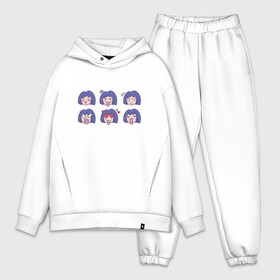 Мужской костюм хлопок OVERSIZE с принтом Anime Girl Expression Faces в городе Новоалтайск,  |  | anger | chibi | japan | japanese | manga | pleasure | waifu | актёрская игра | анимешник | анимешница | гнев | злость | лица | любовь | манга | настроение | рисунок в стиле аниме | типичная девушка | удовольствие