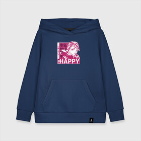 Детская толстовка хлопок с принтом Happy Sad Anime Girl Kanji в городе Новоалтайск, 100% хлопок | Круглый горловой вырез, эластичные манжеты, пояс, капюшен | anime | chibi | cute | girls | happiness | im happy | japan | japanese | kawaii | manga | waifu | анимешник | анимешница | грусть | девочки | девушки | иероглифы | кандзи | лица | манга | настроение | рисунок в стиле аниме | счастье | типичная 