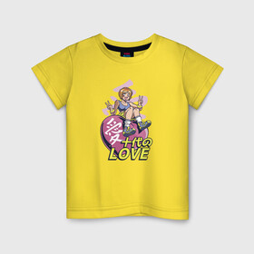 Детская футболка хлопок с принтом Kawaii Heart Anime Love в городе Новоалтайск, 100% хлопок | круглый вырез горловины, полуприлегающий силуэт, длина до линии бедер | anime | chibi | in love | japan | japanese | kanji | kawaii | manga | mood | waifu | анимешник | анимешница | влюблена | влюблённость | кандзи | любовь | манга | настроение | рисунок в стиле аниме | розовое сердце | сердце