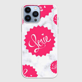 Чехол для iPhone 13 Pro Max с принтом Feel Love в городе Новоалтайск,  |  | color | feellove | love | pink | любовь | многогранники