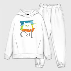 Мужской костюм хлопок OVERSIZE с принтом My cat в городе Новоалтайск,  |  | animal | cat | cute | kitty | meow | друг | животные | киска | китти | кот | котенок | котик | котэ | кошечка | кошка | лев | леопард | милый | мур | мяу | пантера | питомец | рысь | тигр
