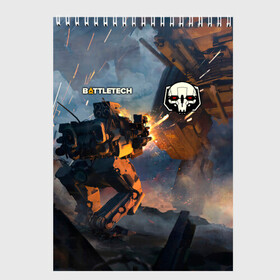 Скетчбук с принтом Battletech warrior в городе Новоалтайск, 100% бумага
 | 48 листов, плотность листов — 100 г/м2, плотность картонной обложки — 250 г/м2. Листы скреплены сверху удобной пружинной спиралью | battle tech | battletech | game | games | батл тех | батлтеч | игра | игры | мех | мехи | роботы