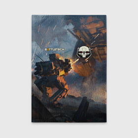 Обложка для автодокументов с принтом Battletech warrior в городе Новоалтайск, натуральная кожа |  размер 19,9*13 см; внутри 4 больших “конверта” для документов и один маленький отдел — туда идеально встанут права | Тематика изображения на принте: battle tech | battletech | game | games | батл тех | батлтеч | игра | игры | мех | мехи | роботы
