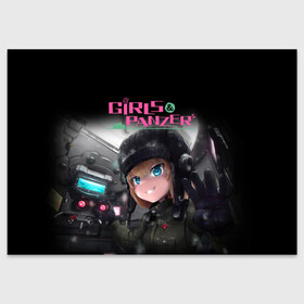 Поздравительная открытка с принтом Девушки и танки Girls und Panzer (Z) в городе Новоалтайск, 100% бумага | плотность бумаги 280 г/м2, матовая, на обратной стороне линовка и место для марки
 | anime | girls und panzer | panzer | аниме | анцио | гарудзу андо панца | девушки и танки | куромориминэ | манго | оараи | пик чёрного леса | сандерс | спокон