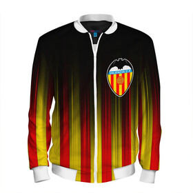 Мужской бомбер 3D с принтом FC VALENCIA ФК ВАЛЕНСИЯ в городе Новоалтайск, 100% полиэстер | застегивается на молнию, по бокам два кармана без застежек, по низу бомбера и на воротнике - эластичная резинка | fc valencia | fifa | football | football club. | sport | uefa | английская премьер лига | лига финал | матч | спорт | уефа | финал | фифа | фк валенсия | футбол | футбольный клуб